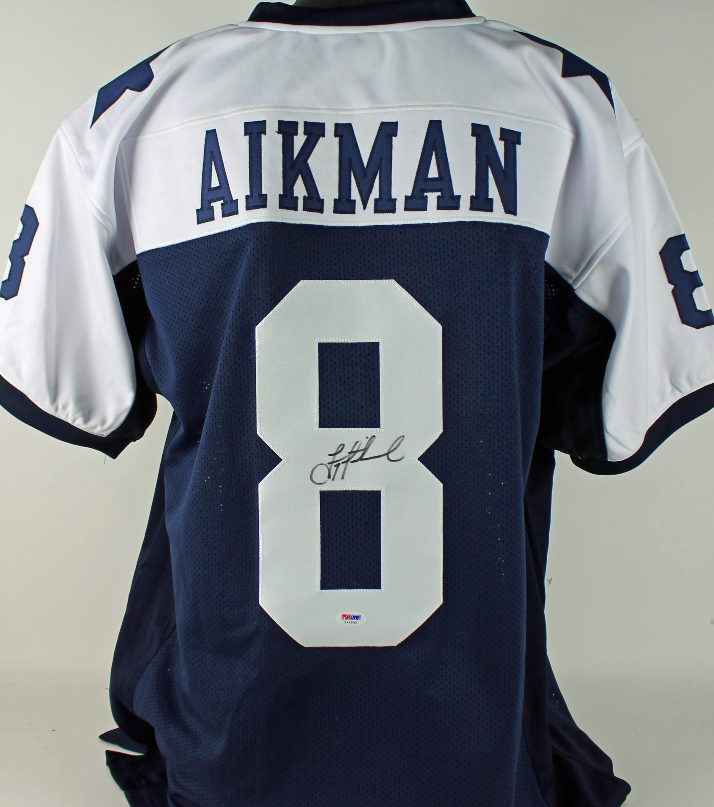 Cowboys Troy Aikman Authentic Signed Blue Jersey Autographed PSA/DNA eBay
