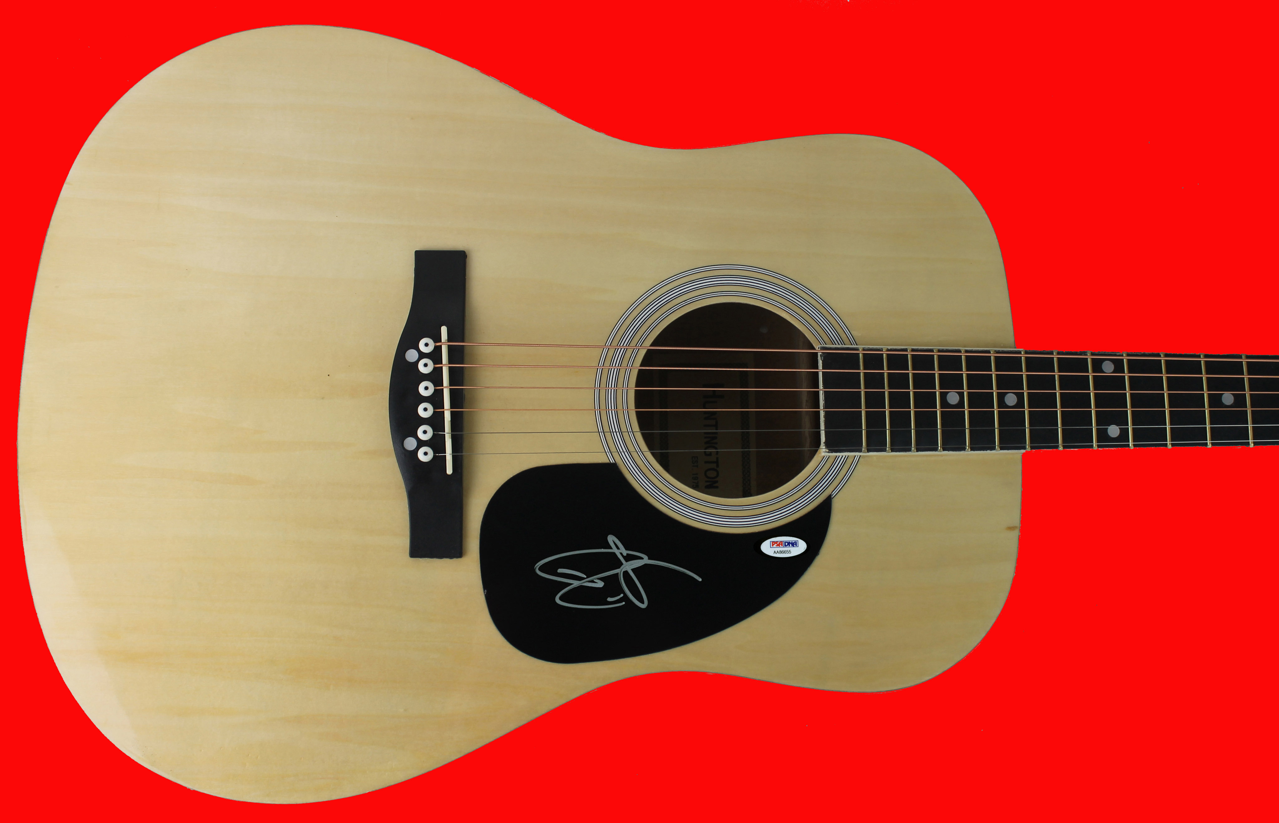 244.99 Dustin Lynch Authentic Signed Acoustic Guitar Autographed PSA/DNA AA86655 NFS