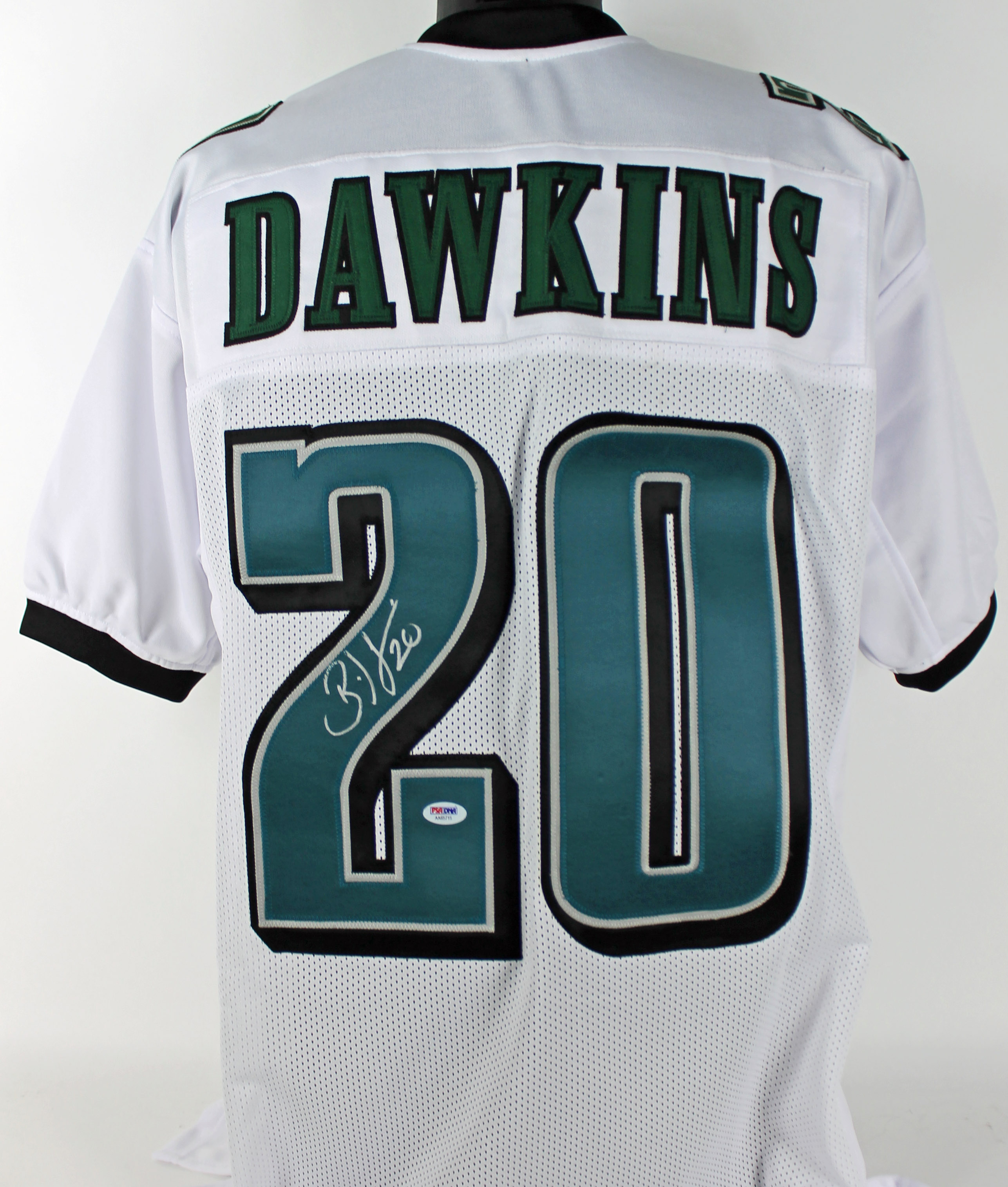 Eagles Brian Dawkins Authentic Signed White Jersey Autographed PSA/DNA
